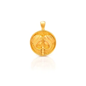 24Kt Gold Gemini Pendant