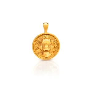 24Kt Gold Leo Pendant