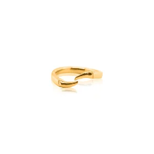 24Kt Gold Rhino Horn Ring